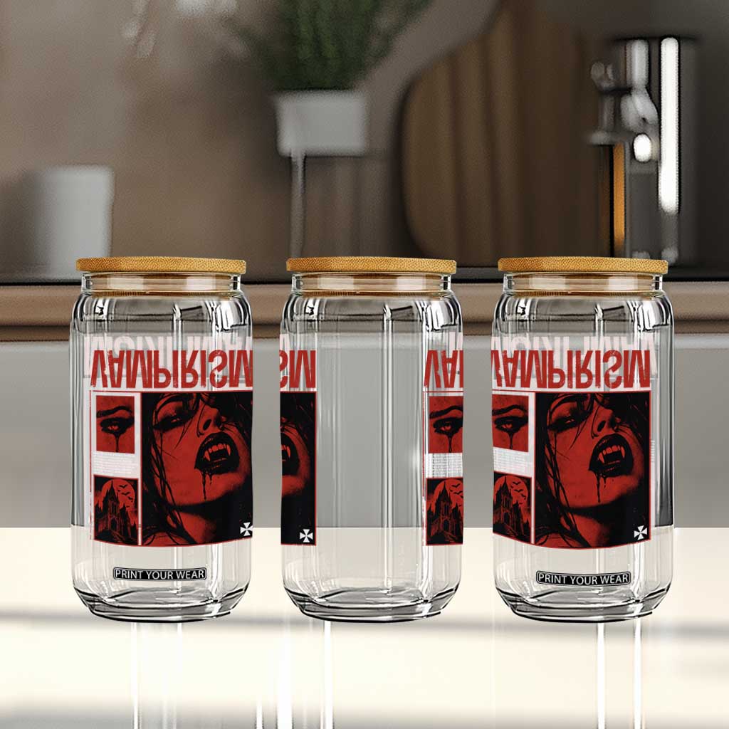 Vampirism Vampire Dark Gothic Emo Y2k Halloween Grunge Glass Can
