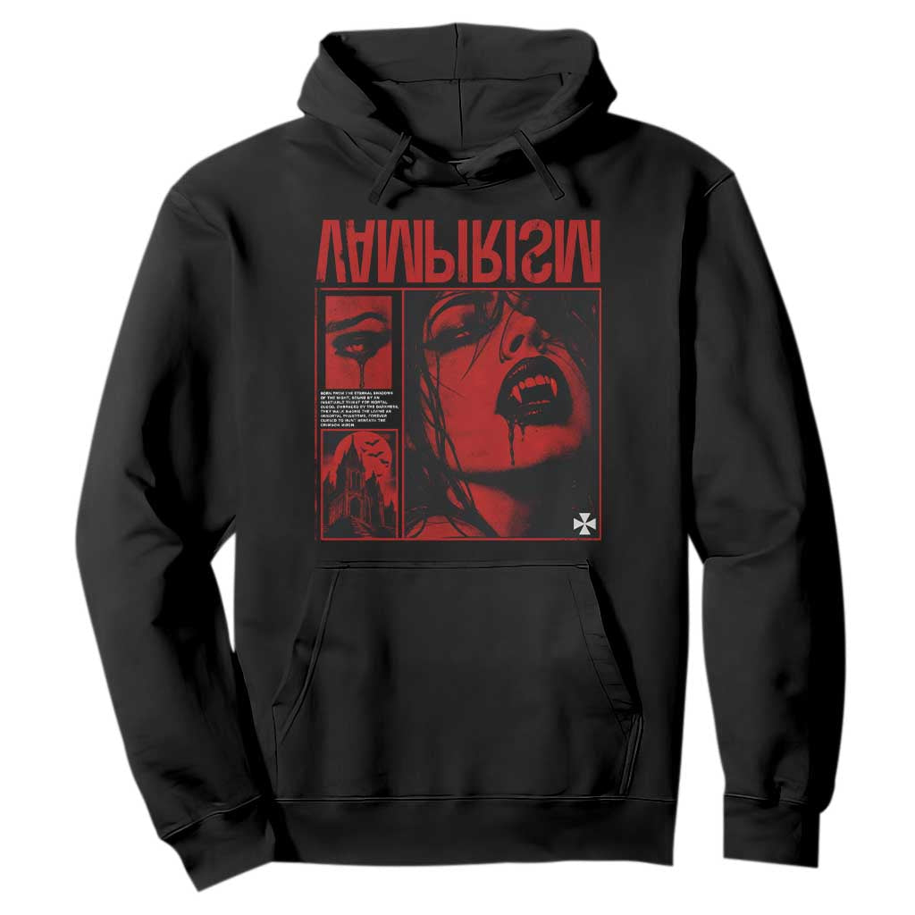 Vampirism Vampire Dark Gothic Emo Y2k Halloween Grunge Hoodie