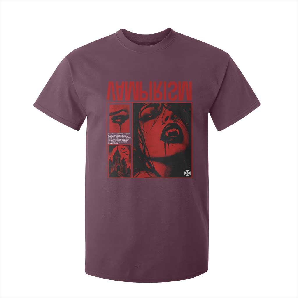 Vampirism Vampire Dark Gothic Emo Y2k Halloween Grunge T Shirt For Kid