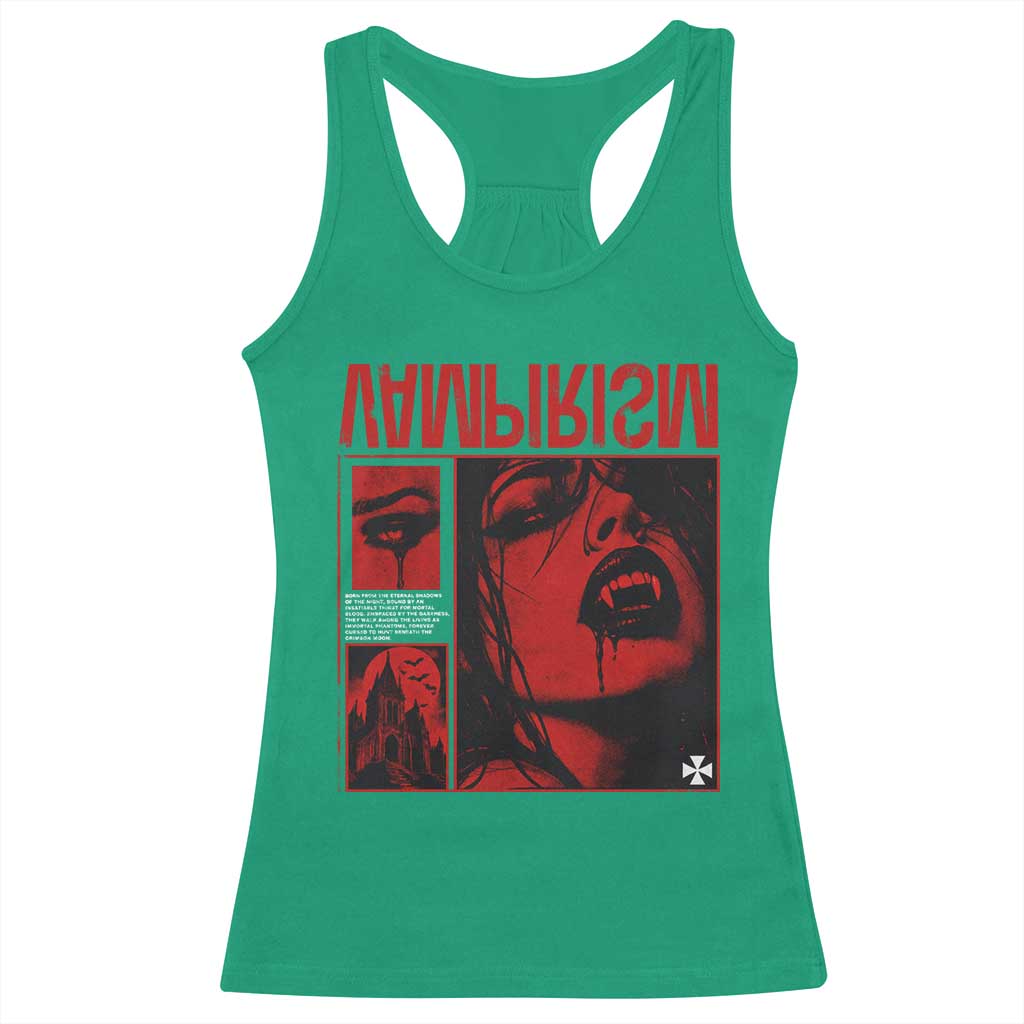 Vampirism Vampire Dark Gothic Emo Y2k Halloween Grunge Racerback Tank Top