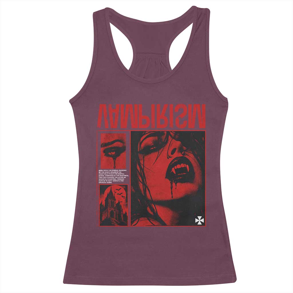 Vampirism Vampire Dark Gothic Emo Y2k Halloween Grunge Racerback Tank Top