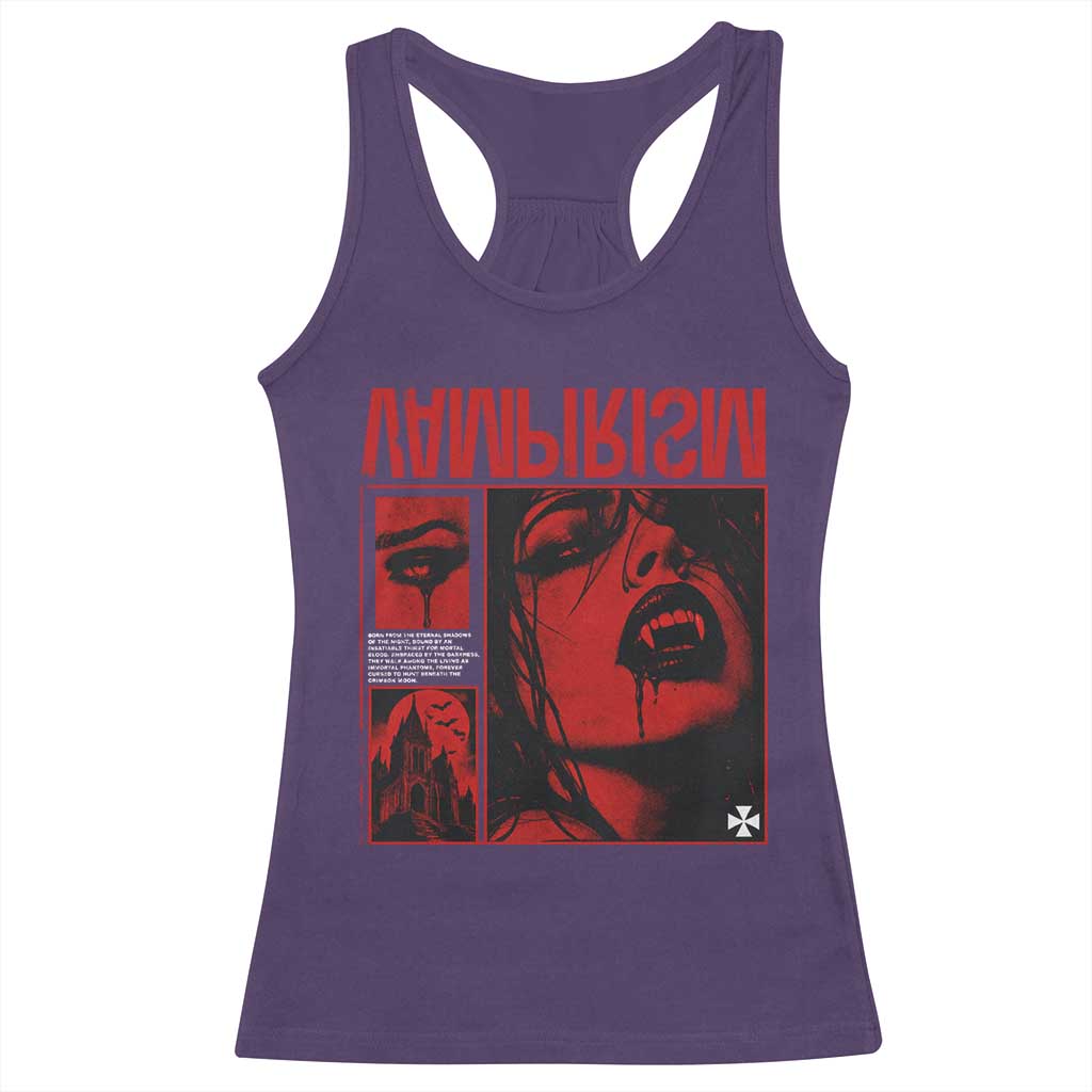Vampirism Vampire Dark Gothic Emo Y2k Halloween Grunge Racerback Tank Top