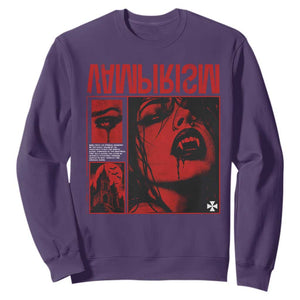 Vampirism Vampire Dark Gothic Emo Y2k Halloween Grunge Sweatshirt