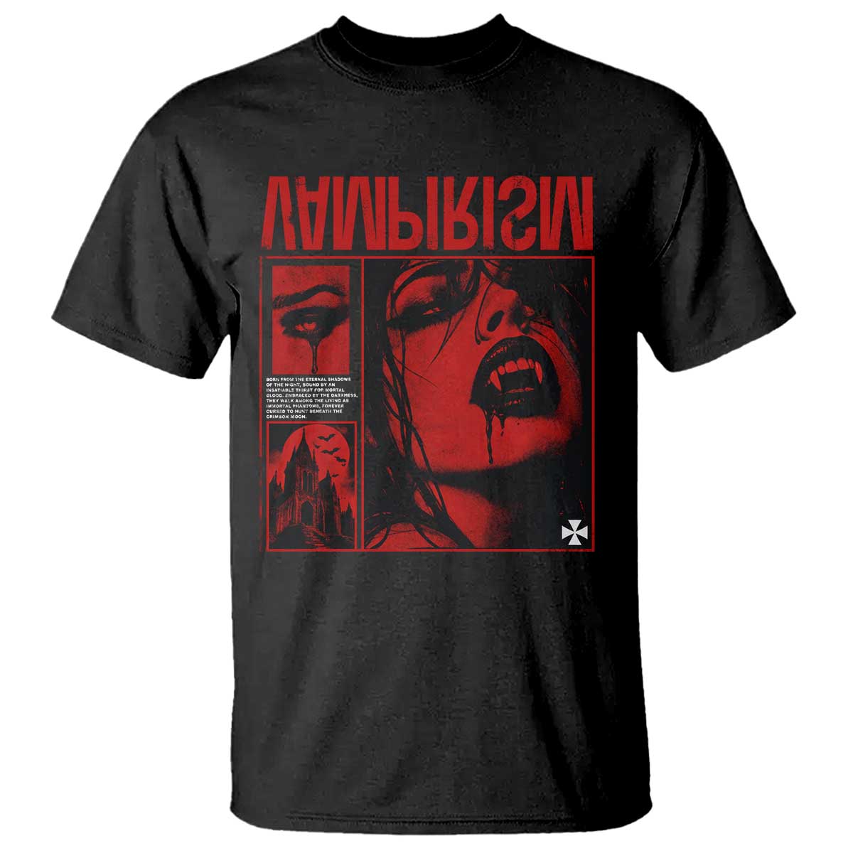 Vampirism Vampire Dark Gothic Emo Y2k Halloween Grunge T Shirt