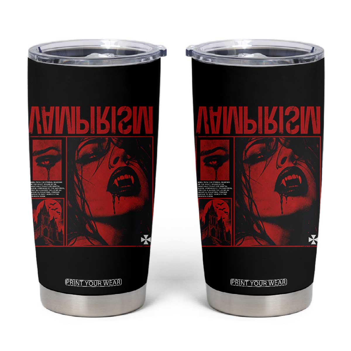 Vampirism Vampire Dark Gothic Emo Y2k Halloween Grunge Tumbler Cup