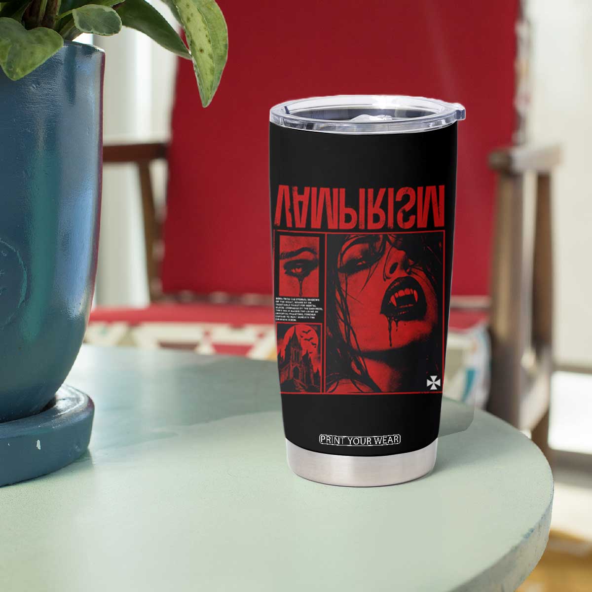 Vampirism Vampire Dark Gothic Emo Y2k Halloween Grunge Tumbler Cup