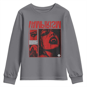 Vampirism Vampire Dark Gothic Emo Y2k Halloween Grunge Youth Sweatshirt