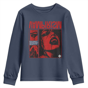 Vampirism Vampire Dark Gothic Emo Y2k Halloween Grunge Youth Sweatshirt