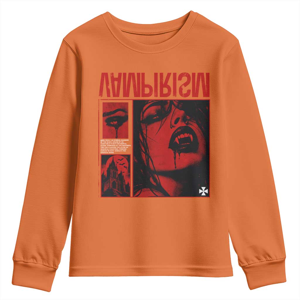 Vampirism Vampire Dark Gothic Emo Y2k Halloween Grunge Youth Sweatshirt