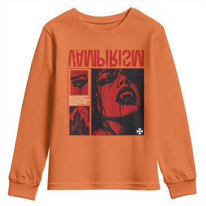 Vampirism Vampire Dark Gothic Emo Y2k Halloween Grunge Youth Sweatshirt