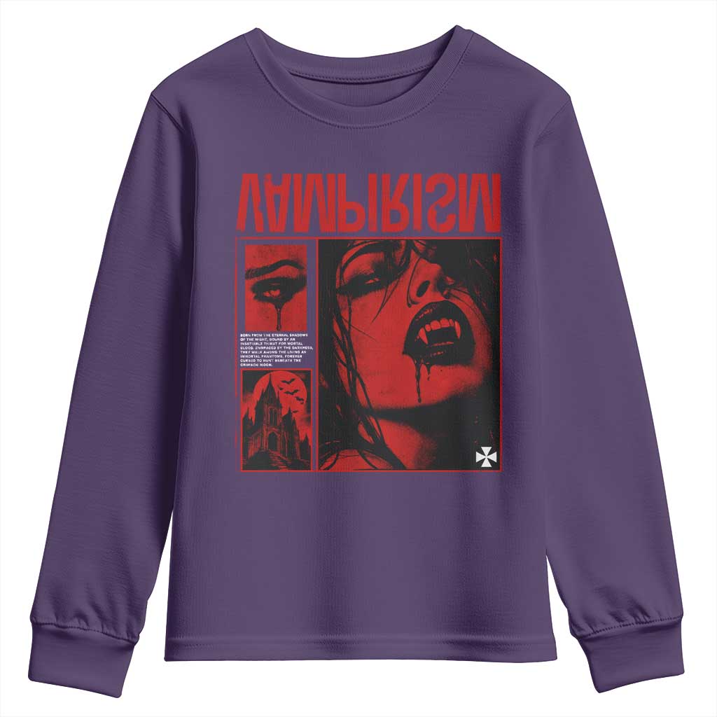 Vampirism Vampire Dark Gothic Emo Y2k Halloween Grunge Youth Sweatshirt