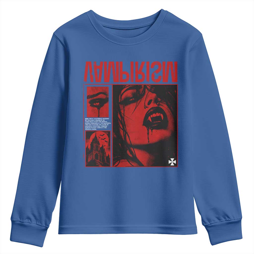 Vampirism Vampire Dark Gothic Emo Y2k Halloween Grunge Youth Sweatshirt