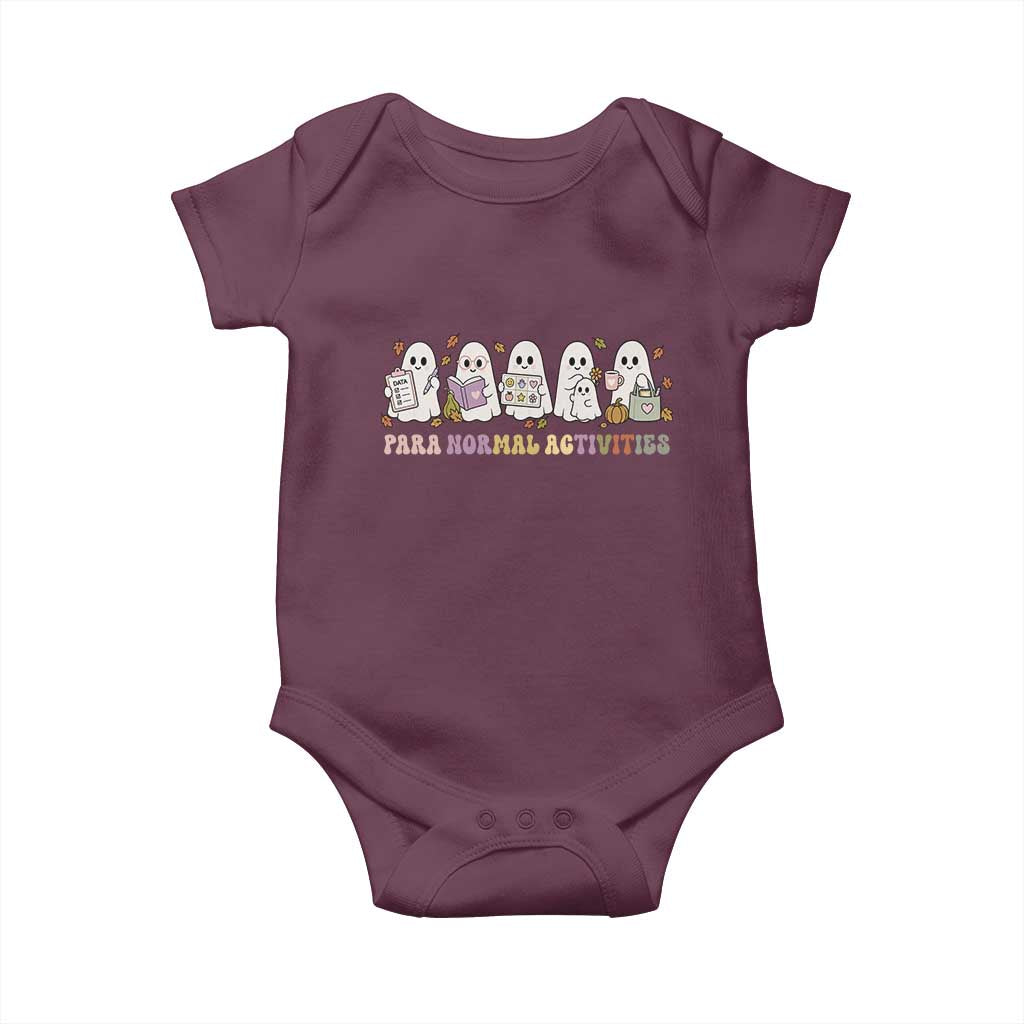 Para Normal Activities SPED Teachers Ghost Halloween Baby Onesie