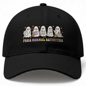 Para Normal Activities SPED Teachers Ghost Halloween Baseball Cap