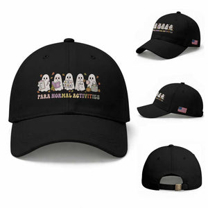 Para Normal Activities SPED Teachers Ghost Halloween Baseball Cap