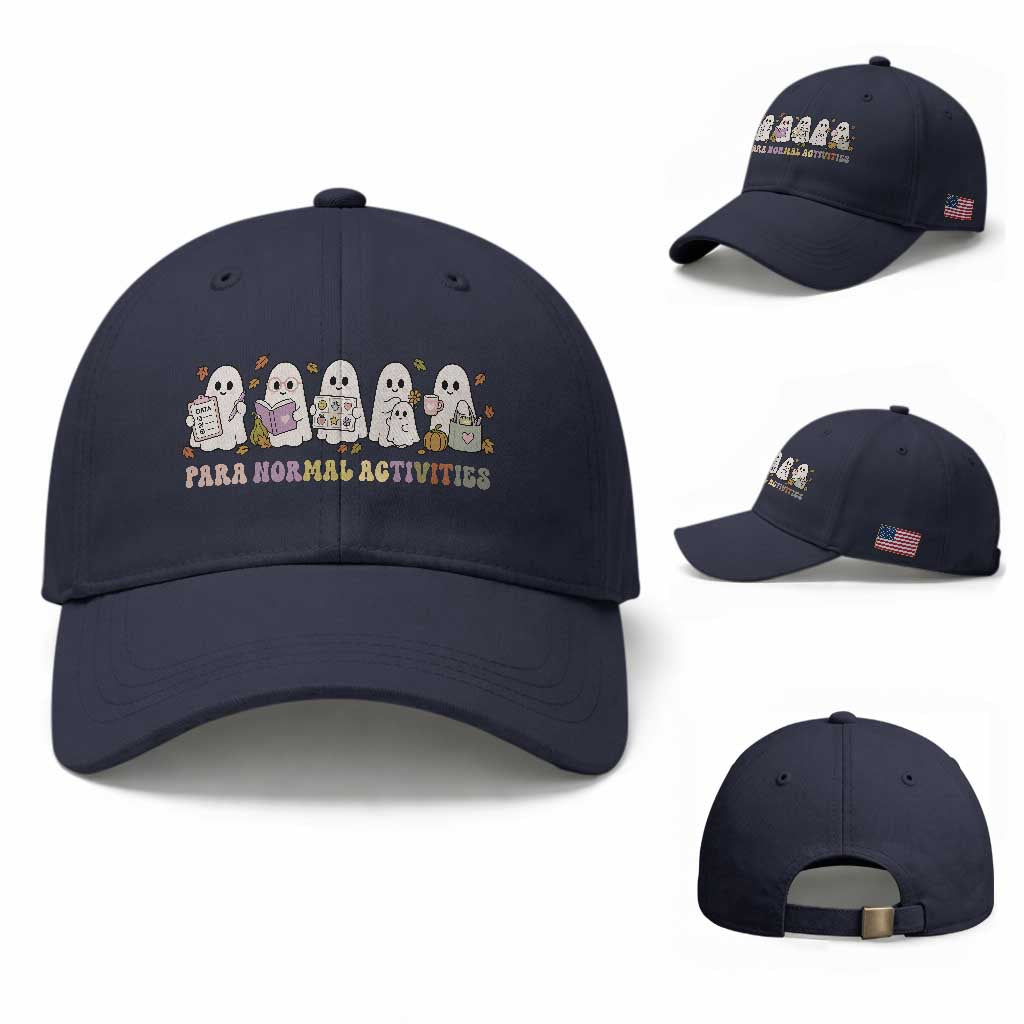 Para Normal Activities SPED Teachers Ghost Halloween Baseball Cap