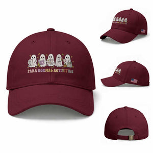 Para Normal Activities SPED Teachers Ghost Halloween Baseball Cap