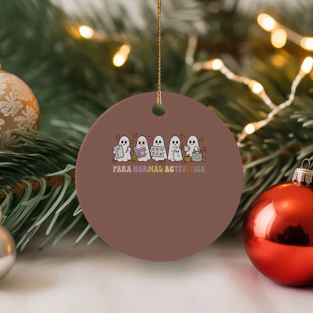 Para Normal Activities SPED Teachers Ghost Halloween Ceramic Ornament