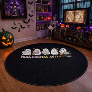 Para Normal Activities SPED Teachers Ghost Halloween Round Rug