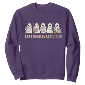Para Normal Activities SPED Teachers Ghost Halloween Sweatshirt