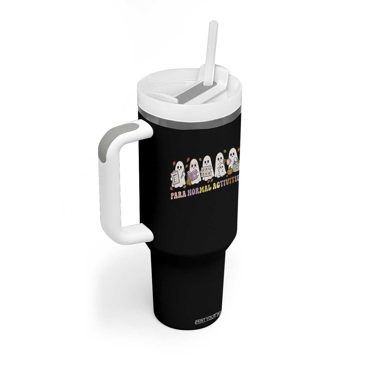 Para Normal Activities SPED Teachers Ghost Halloween Tumbler With Handle