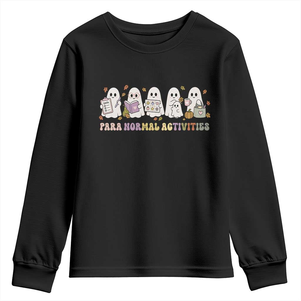 Para Normal Activities SPED Teachers Ghost Halloween Youth Sweatshirt