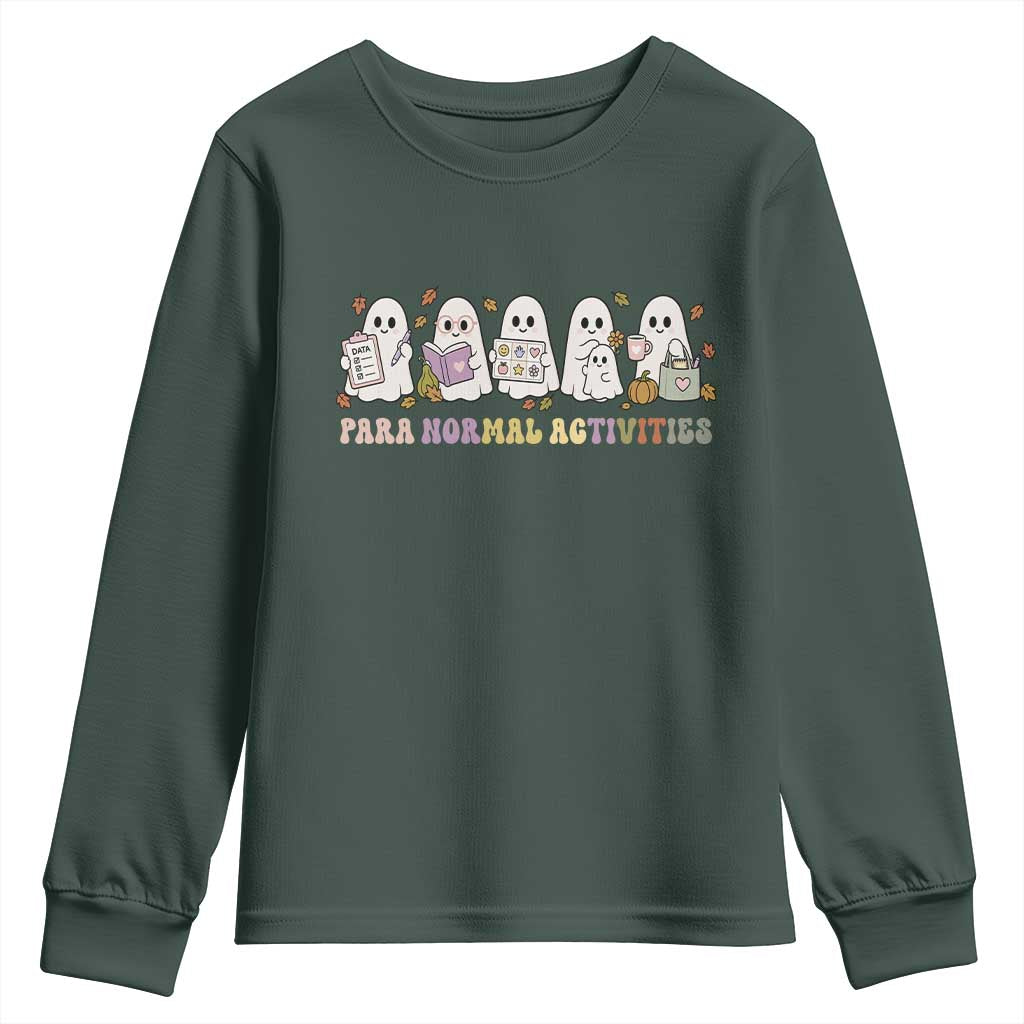 Para Normal Activities SPED Teachers Ghost Halloween Youth Sweatshirt