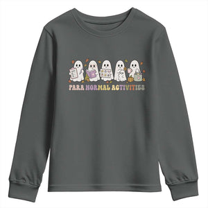 Para Normal Activities SPED Teachers Ghost Halloween Youth Sweatshirt