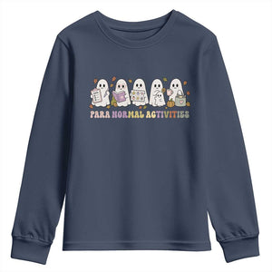 Para Normal Activities SPED Teachers Ghost Halloween Youth Sweatshirt