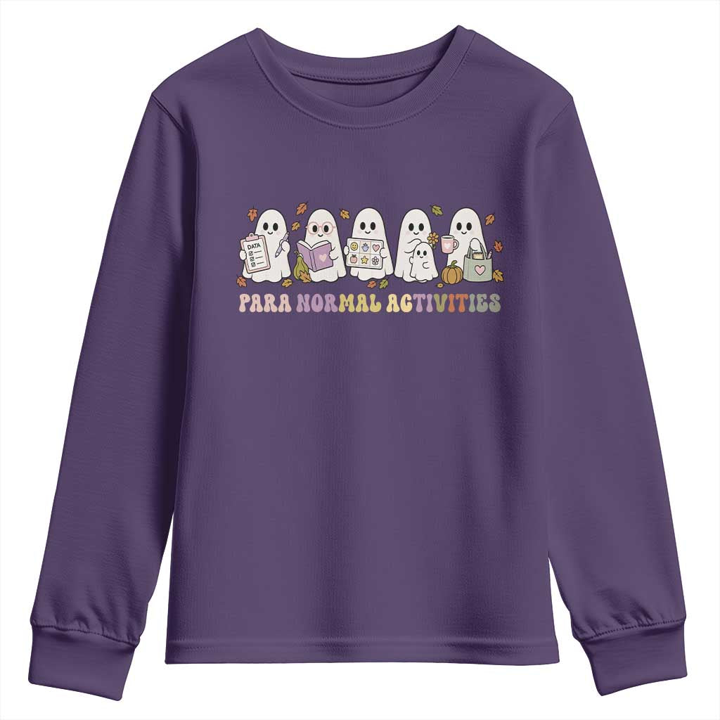 Para Normal Activities SPED Teachers Ghost Halloween Youth Sweatshirt