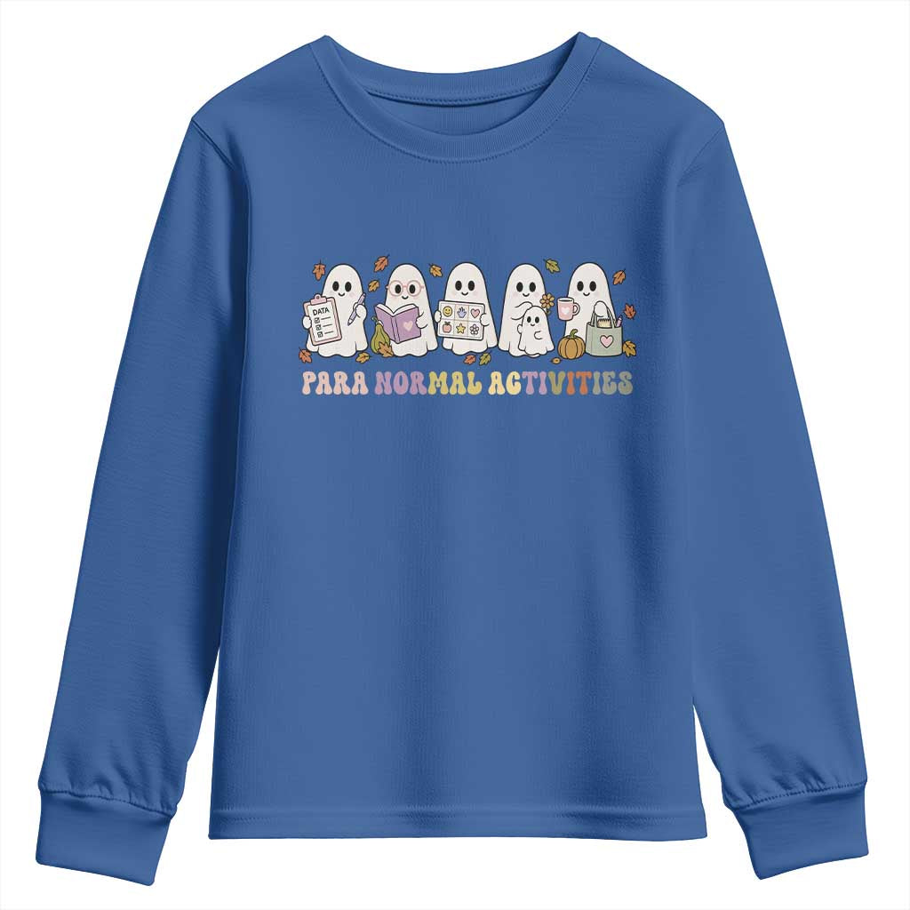 Para Normal Activities SPED Teachers Ghost Halloween Youth Sweatshirt