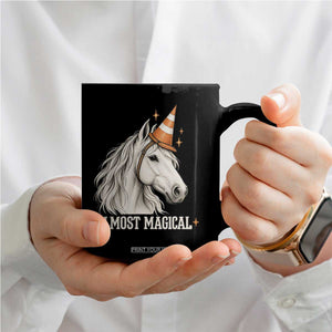 Almost Magical Funny Unicorn Horse Wearing Traffic Cone Coffee Mug