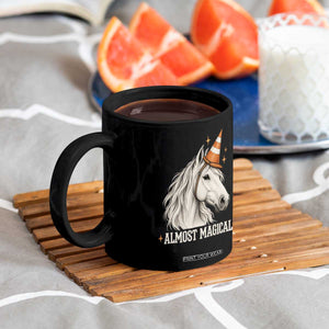 Almost Magical Funny Unicorn Horse Wearing Traffic Cone Coffee Mug