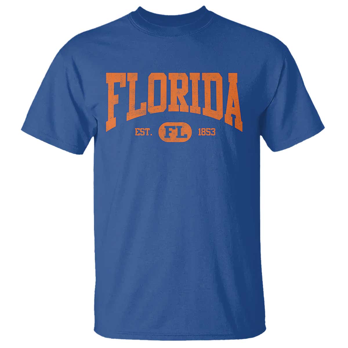 Florida Est 1853 T Shirt FL Vintage Varsity Sports Jersey Style