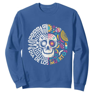 Day Of The Dead Sweatshirt Dia De Los Muertos Sugar Skull Mexican TS11 Royal Blue Print Your Wear