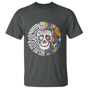 Day Of The Dead T Shirt Dia De Los Muertos Sugar Skull Mexican TS11 Dark Heather Print Your Wear