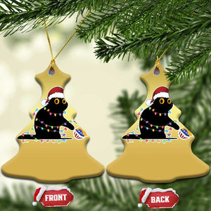 Funny Harris Supporter Christmas Ornament Xmas Black Cat With Bauble TS11 Christmas Tree Gold Print Your Wear