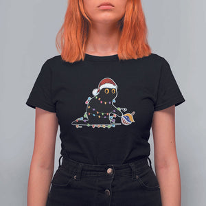 Funny Harris Supporter T Shirt For Women Christmas Black Cat With Bauble TS11 Black Print Your Wear