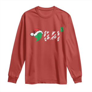 Harris Christmas Long Sleeve Shirt Comma La Kamala Candy Cane Xmas TS11 Red Print Your Wear