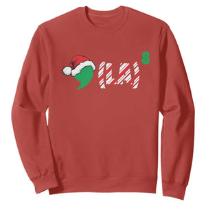 Harris Christmas Sweatshirt Comma La Kamala Candy Cane Xmas TS11 Red Print Your Wear