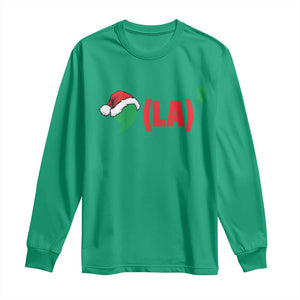 Harris Christmas Long Sleeve Shirt Comma La Kamala Santa Hat Xmas TS11 Irish Green Print Your Wear