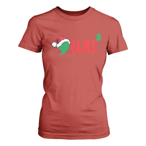 Harris Christmas T Shirt For Women Comma La Kamala Santa Hat Xmas TS11 Red Print Your Wear