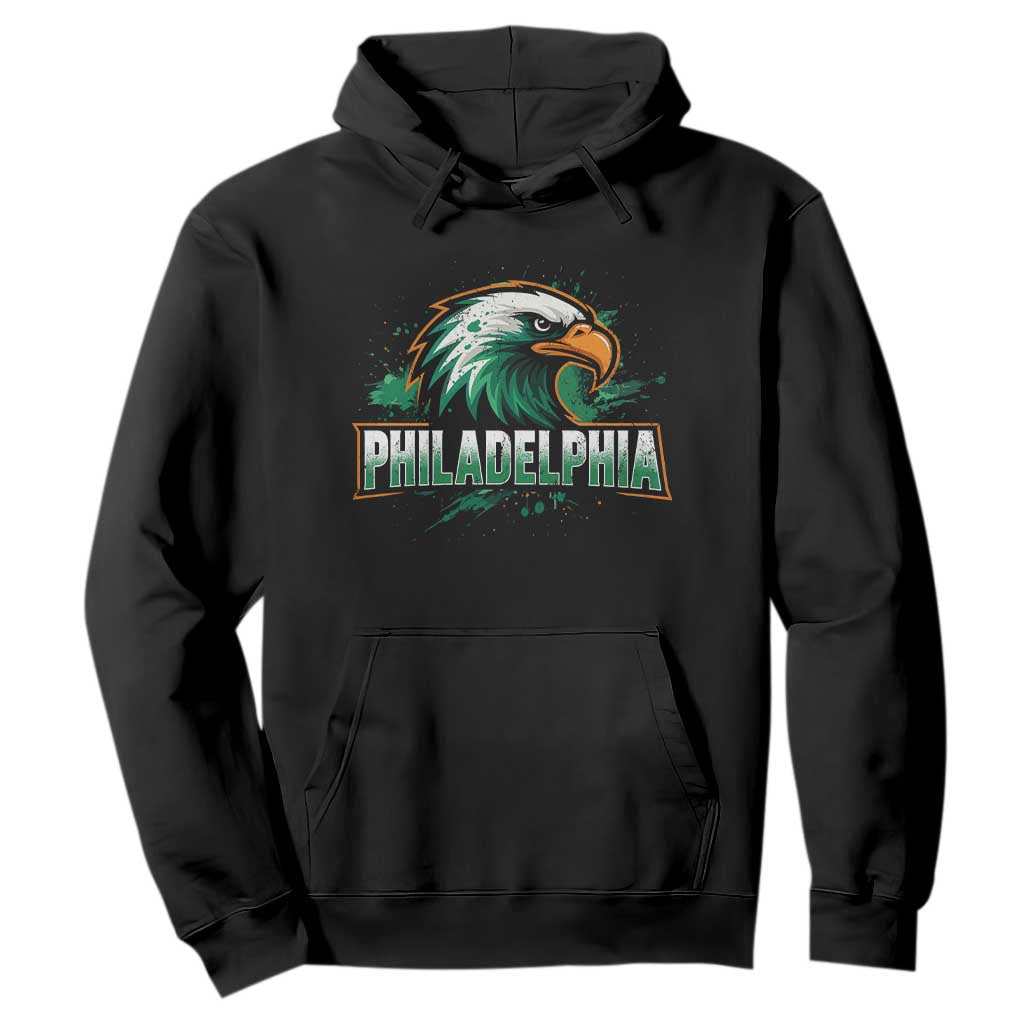 PFE Football Lover Hoodie Vintage Green Splash Sport Fan Game Day TS11 Black Print Your Wear