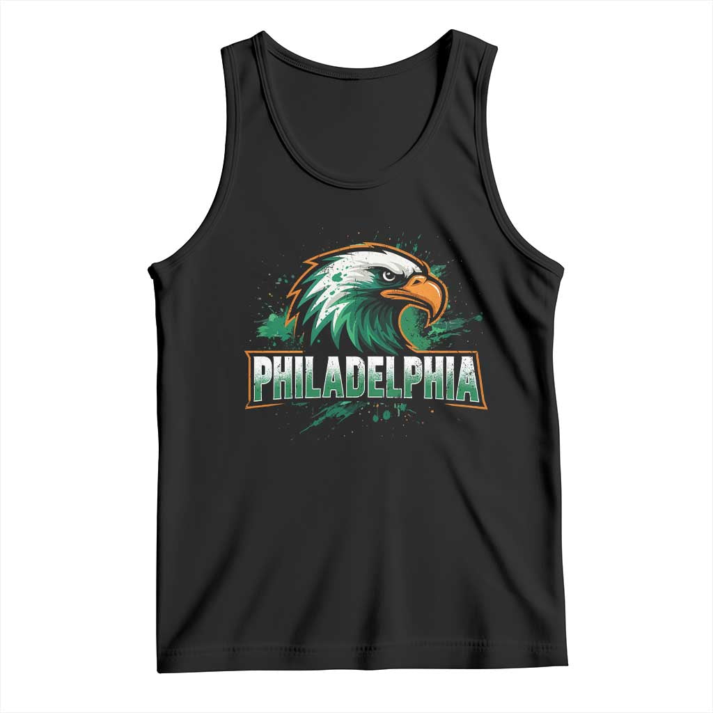 PFE Football Lover Tank Top Vintage Green Splash Sport Fan Game Day TS11 Black Print Your Wear
