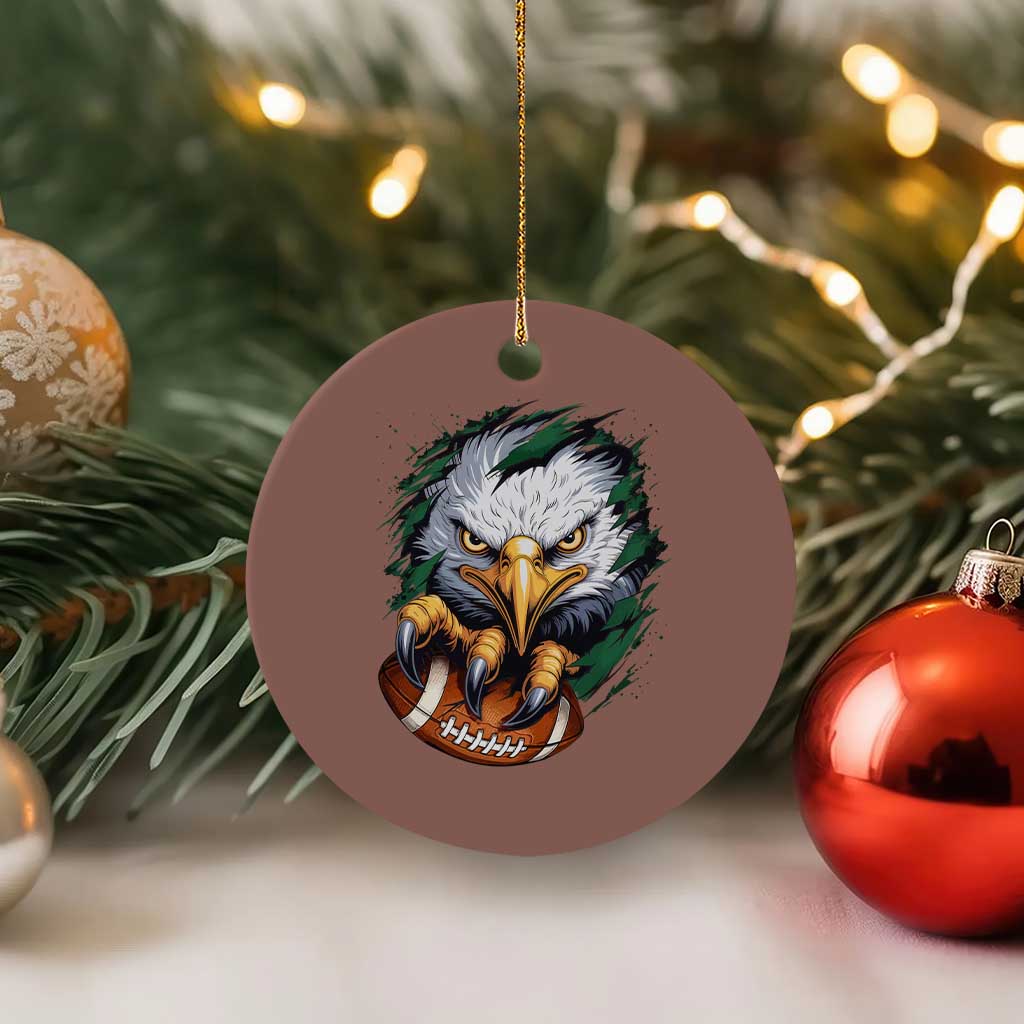PFE Football Game Green Sport Lovers Ceramic Ornament TS11 1pc Mocha Print Your Wear