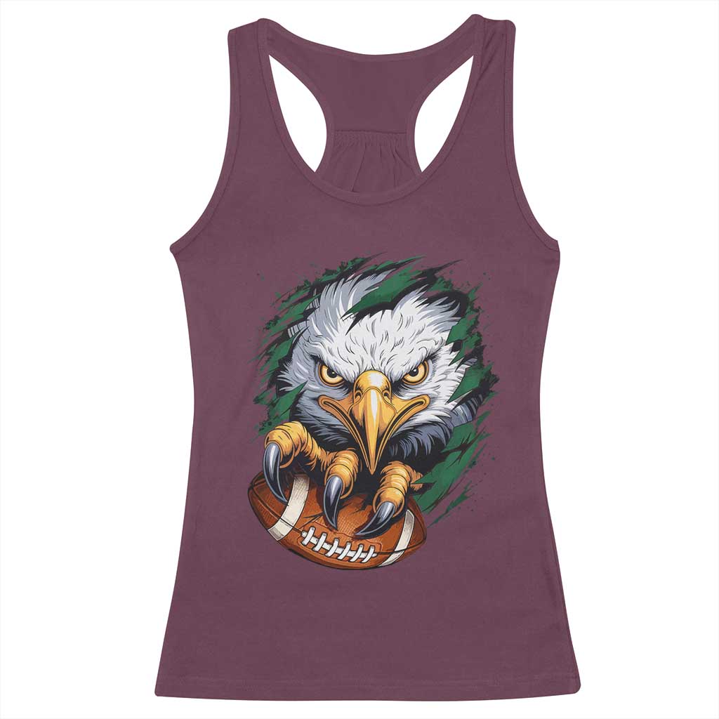 PFE Football Game Green Sport Lovers Racerback Tank Top TS11 Maroon Print Your Wear