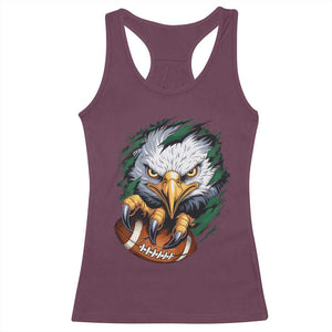 PFE Football Game Green Sport Lovers Racerback Tank Top TS11 Maroon Print Your Wear