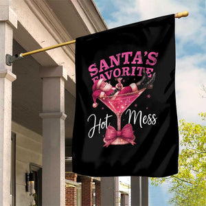 Funny Christmas Santas Favorite Hot Mess Garden Flag Xmas Drinking Party TS11 Print Your Wear