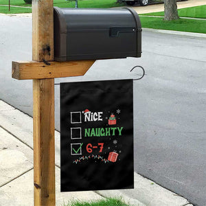 Funny 67 Christmas Garden Flag Nice Naughty 67 Xmas Checklist TS11 Print Your Wear
