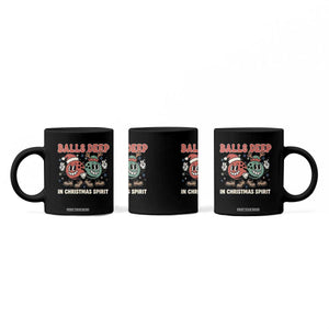 Funny Christmas Bowling Coffee Mug Balls Deep In Christmas Spirit TS11 Print Your Wear